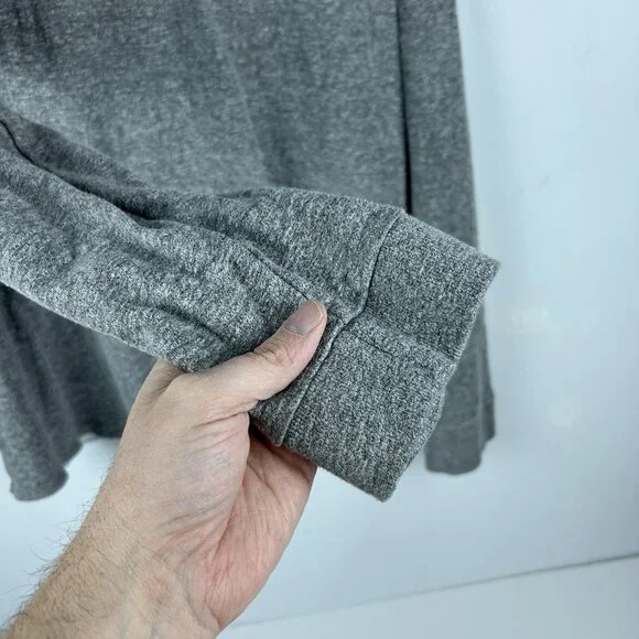 Marine Layer Henley Shirt Mens XL Gray Long Sleeve Pullover Casual Top - Picture 4 of 9